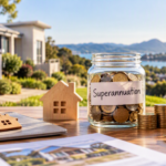 House model, keys and savings representing downsizer contributions to superannuation after selling a home.